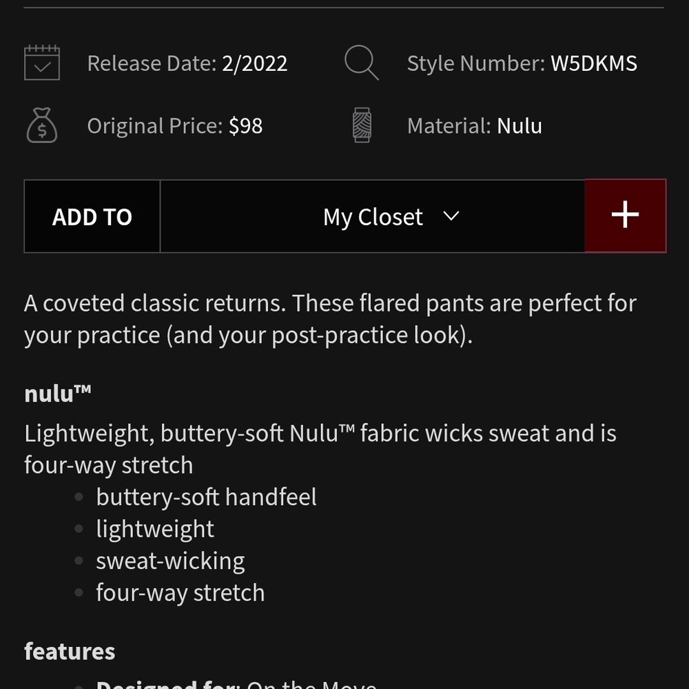 Lululemon Athletica Rust Flare Leggings - Picture 2 of 9